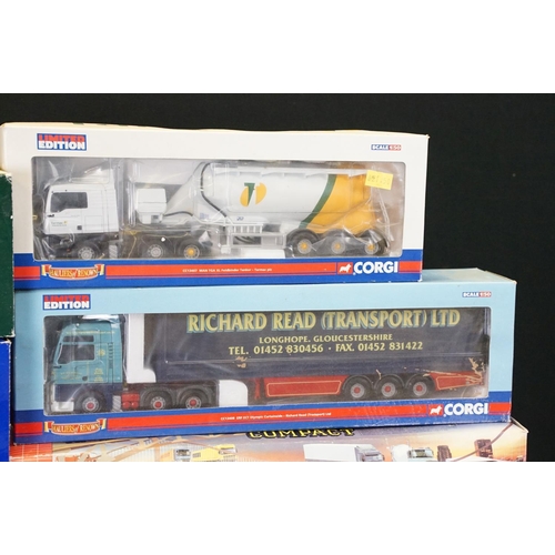 1232 - Seven boxed Corgi ltd edn diecast models to include CC12811 Oakfield Haulage, CC12209 Pete Osborne L... 