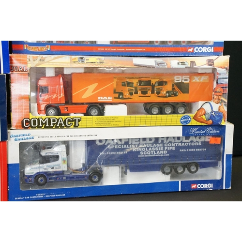 1232 - Seven boxed Corgi ltd edn diecast models to include CC12811 Oakfield Haulage, CC12209 Pete Osborne L... 