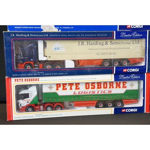 1232 - Seven boxed Corgi ltd edn diecast models to include CC12811 Oakfield Haulage, CC12209 Pete Osborne L... 