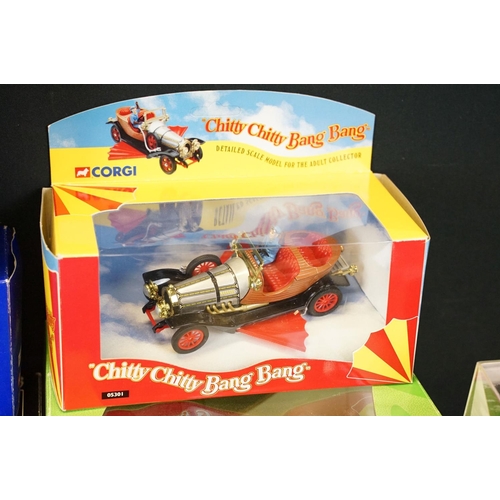 1240 - 10 Boxed diecast models to include Corgi Chitty Chitty Bang Bang 05301, Revell Metal 08917 Messerchm... 