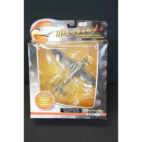 1242 - 12 Boxed Corgi 1/72 Warbirds Predators diecast model planes to include WB99607, WB99610, WB99627, WB... 