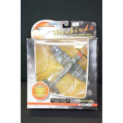 1242 - 12 Boxed Corgi 1/72 Warbirds Predators diecast model planes to include WB99607, WB99610, WB99627, WB... 