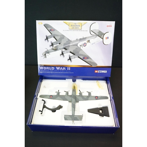 1243 - Three boxed / cased Corgi Aviation Archive Battle of Britain diecast models to include 47301, Memori... 