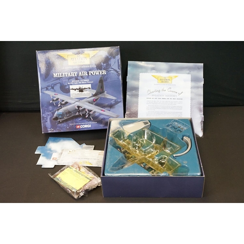 1246 - Eight boxed Corgi Aviation Archive diecast models to include 3 x Military Air Power (AA34202, AA3340... 