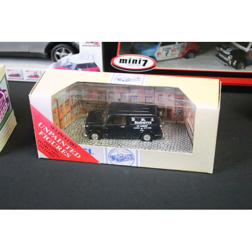 1254 - 13 Boxed diecast, mini diecast models and sets to include Corgi Mini 7 CC99180, Corgi 24ct gold plat... 