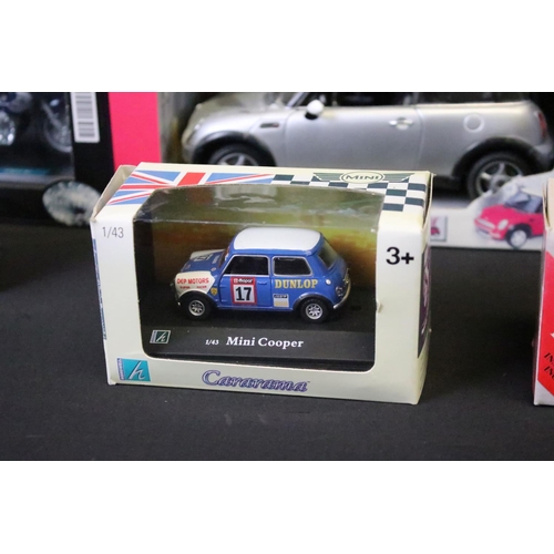 1254 - 13 Boxed diecast, mini diecast models and sets to include Corgi Mini 7 CC99180, Corgi 24ct gold plat... 