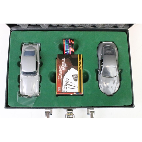 1256 - Boxed Corgi James Bond 007 Casino Royale ltd edn 1/36 Aston Martin DB5 & DBS with silver embossed ca... 