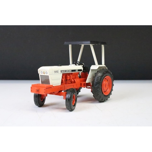 1257 - Three boxed NZG diecast models to include David Brown 1412 Hydra Shift Tractor, CASE 4 Wheel Drive T... 