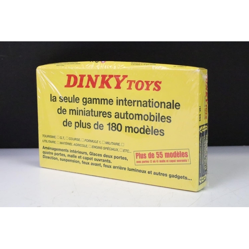 1258 - Four sealed boxed Atlas Dinky diecast models and set to include 593 Road Signs, 512 Guy Flat Truck, ... 