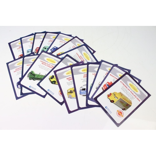 1258 - Four sealed boxed Atlas Dinky diecast models and set to include 593 Road Signs, 512 Guy Flat Truck, ... 