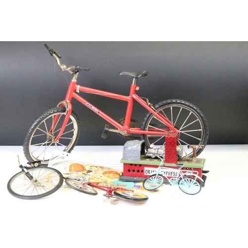 1267 - Shop Display diecast model of a Raleigh bicycle in red, approx 20