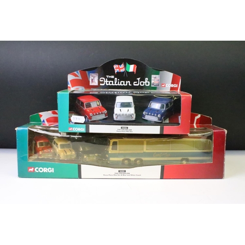 1268 - Two boxed Corgi The Italian Job diecast model sets to include 05506 Three Piece Mini Set and 36502 T... 