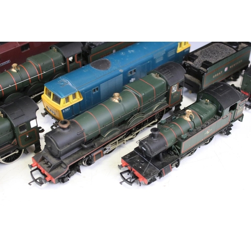 134 - Eight OO gauge locomotives to include Hornby King Richard I, Dapol County of Stafford, Lima Western ... 