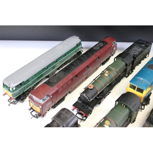 134 - Eight OO gauge locomotives to include Hornby King Richard I, Dapol County of Stafford, Lima Western ... 