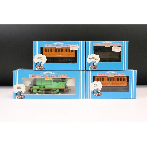 138 - Boxed Hornby Thomas The Tank Engine R350 Percy locomotive plus 2 x Thomas items of rolling stock (R1... 