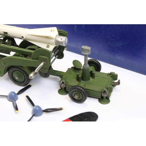 1400 - Three boxed Dinky Supertoys military diecast models to include Missile Erector Vehicle with Corporal... 