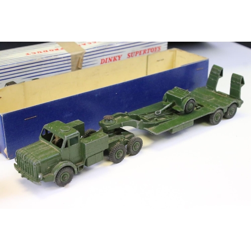 1400 - Three boxed Dinky Supertoys military diecast models to include Missile Erector Vehicle with Corporal... 