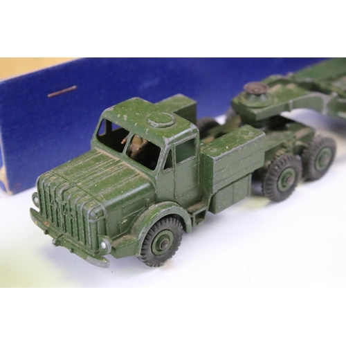 1400 - Three boxed Dinky Supertoys military diecast models to include Missile Erector Vehicle with Corporal... 