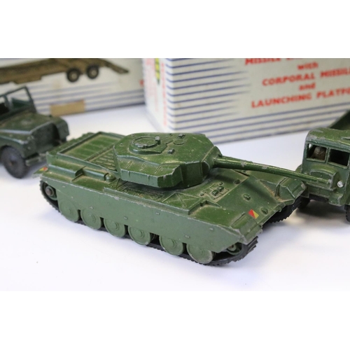 1400 - Three boxed Dinky Supertoys military diecast models to include Missile Erector Vehicle with Corporal... 