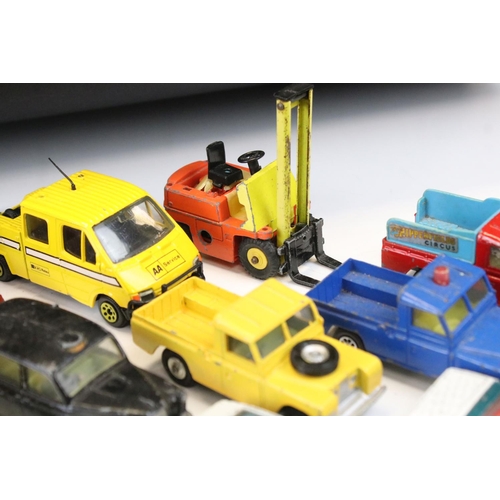 1401 - Around 25 mid 20th C onwards play worn diecast models to include Corgi and Dinky featuring Corgi Ken... 