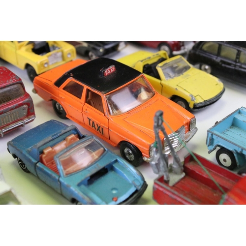 1401 - Around 25 mid 20th C onwards play worn diecast models to include Corgi and Dinky featuring Corgi Ken... 