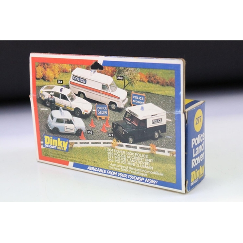 1403 - Three boxed Dinky diecast models to include 732 Bell Police Helicopter diecast model (diecast ex, di... 