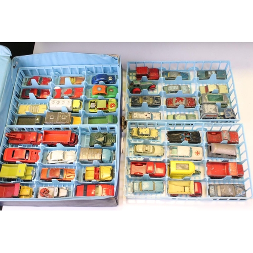 1404 - Two Matchbox Collector cases containing 48 x diecast models, mainly Matchbox featuring 3 x boxed exa... 