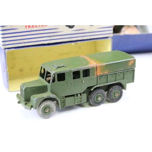 1407 - Five boxed Dinky Supertoys diecast models to include 986 Mighty Antar Low Loader with Propeller, 660... 