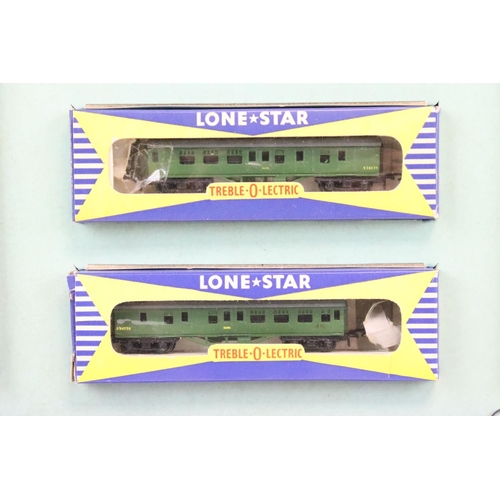 141 - Boxed Lone Star OOO EL 51 Passenger Set complete with locomotive, 4 x items of rolling stock and tra... 