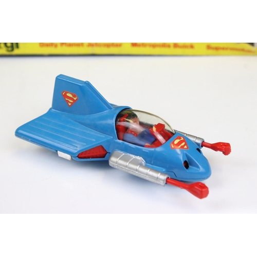 1475 - Boxed Corgi 21 Superman Gift Set Daily Planet Jetcopter, Metropolis Buick, Supermobile diecast model... 