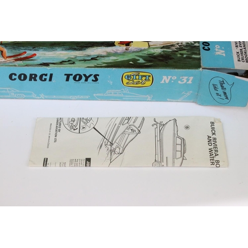 1476 - Boxed Corgi No 31 The Riviera Gift Set diecast model, complete and with both figures and instruction... 