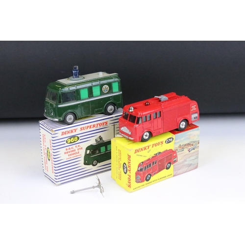 1481 - Two boxed Dinky diecast models to include 968 BBC TV Roving Eye Vehicle with cameraman and aerial, a... 