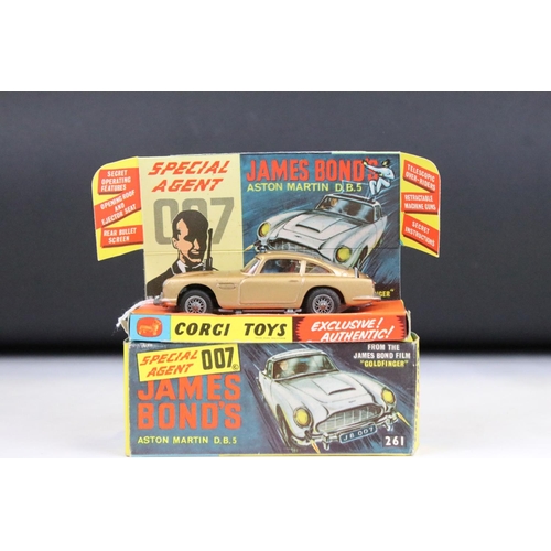 1483 - Boxed Corgi 261 James Bond 007 Aston Martin DB5 diecast model with 2 x ejector figures and secret in... 