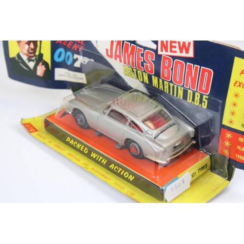 1486 - Carded / boxed Corgi 270 James Bond Aston Martin DB5 diecast model, complete with secret instruction... 