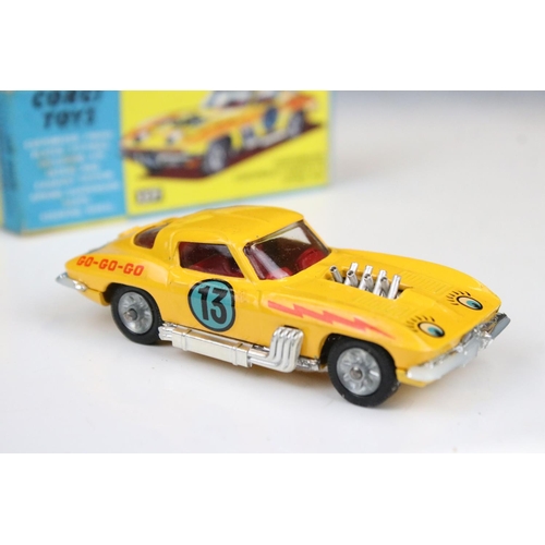 1488 - Two boxed Corgi diecast models to include 330 Porsche Carrera 6 in white with red, race number 30, a... 