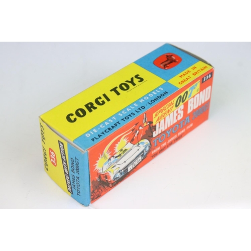 1489 - Boxed Corgi 336 James Bond Toyota 2000 GT diecast model complete with both figures, 8 x missiles and... 