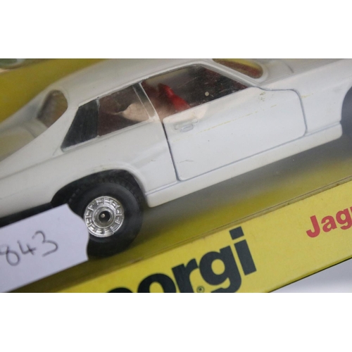 1491 - Boxed Corgi 320 The Saint Jaguar XJS diecast model, diecast ex with aerial, box with 2 x tape strips... 