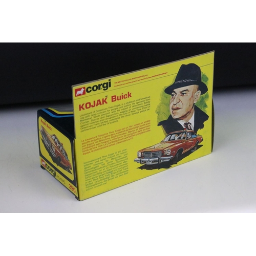 1493 - Boxed Corgi 290 Kojak Buick diecast model complete with figure and 