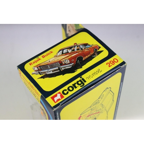 1493 - Boxed Corgi 290 Kojak Buick diecast model complete with figure and 