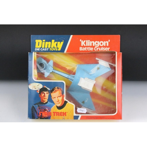 1494 - Boxed Dinky 357 Star Trek Klingon Battle Cruiser diecast model, diecast ex, box window dusty with so... 