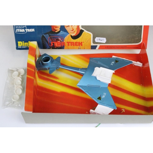 1494 - Boxed Dinky 357 Star Trek Klingon Battle Cruiser diecast model, diecast ex, box window dusty with so... 