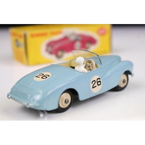 1495 - Three boxed Dinky diecast models to include 107 Sunbeam Alpine Sports in pale blue, 110 Aston Martin... 