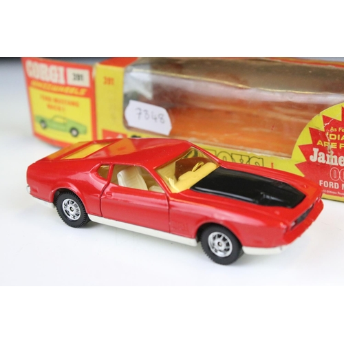 1496 - Boxed Corgi Whizzwheels 391 Ford Mustang Mach 1 diecast model from James Bond 007 Diamonds Are Forev... 