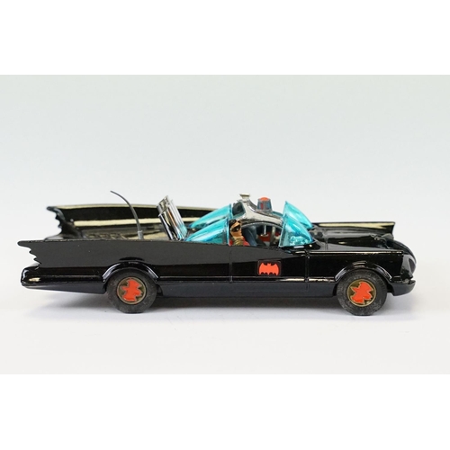 1529 - Boxed Corgi 267 Batmobile diecast model with Batman & Robin figures, with secret instructions bad, i... 