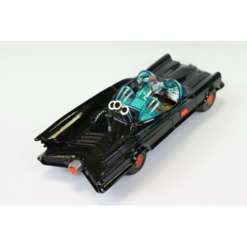 1529 - Boxed Corgi 267 Batmobile diecast model with Batman & Robin figures, with secret instructions bad, i... 