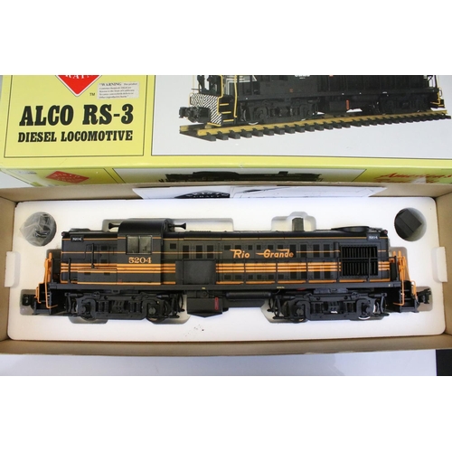 166 - Boxed #1 Gauge 1:29 Aristo Craft Trains ART22205C Alco RS 3 Diesel Locomotive D&RGW / Rio Grande