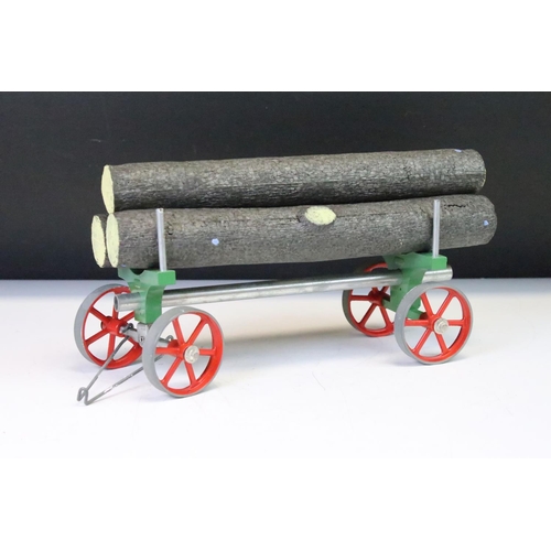 182 - Steam Engine - Boxed Mamod Steam Tractor (worn, box tatty), Mamod boxed open wagon OW.1 (cart missin... 