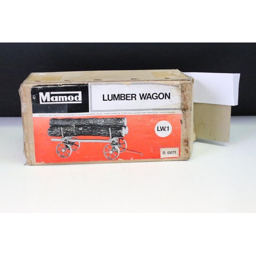 182 - Steam Engine - Boxed Mamod Steam Tractor (worn, box tatty), Mamod boxed open wagon OW.1 (cart missin... 