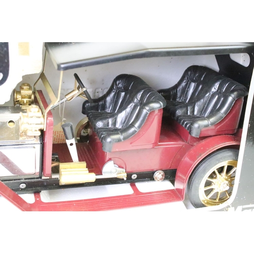 187 - Steam Engine - Mamod Live Steam Limousine boxed in a red colourway. Box missing clear plastic cover,... 