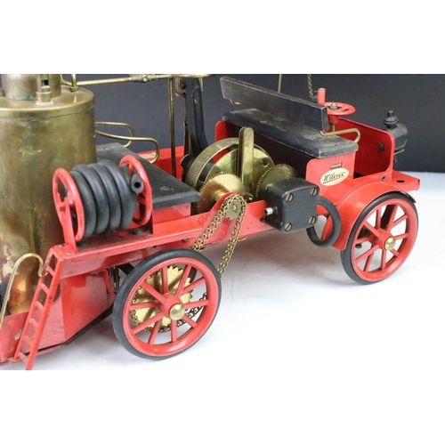 188 - Wilesco D305 steam fire engine in a red colourway. Unboxed, slight wear.